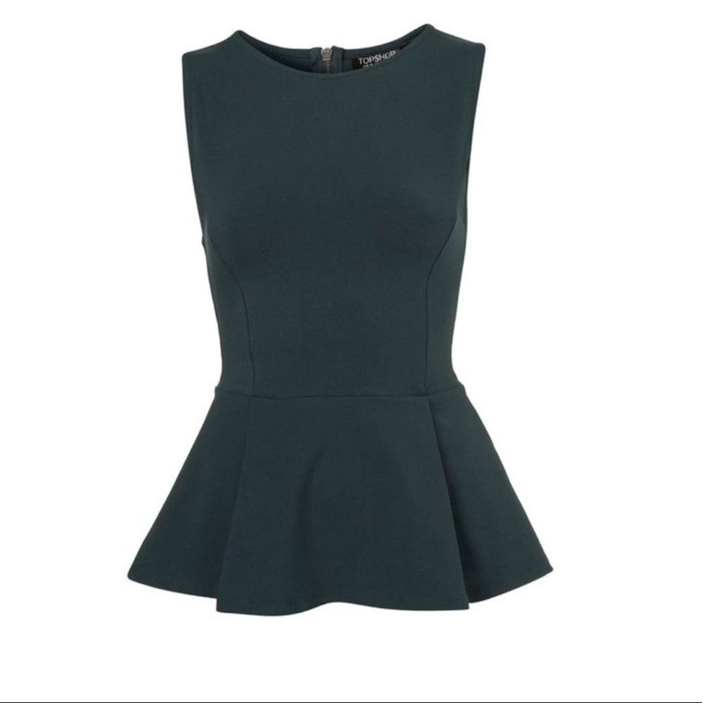 Topshop Basic Peplum Top